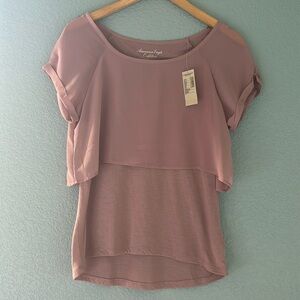 American Eagle mauve top